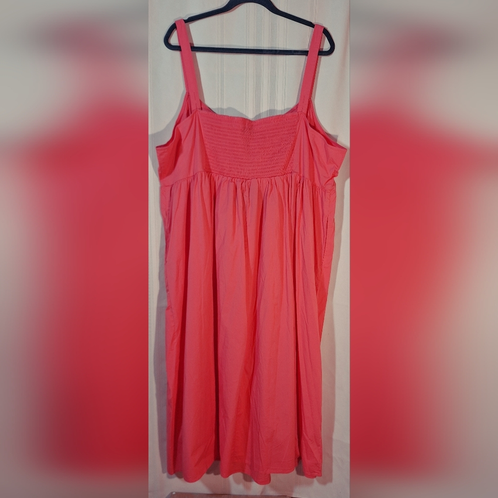 AVA & VIV Vibrant Coral Sundress - Picture 2 of 7